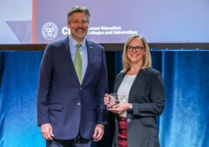 Dr. Jason Altmire, President of CECU with Jen Morin, MTTI Director of Education